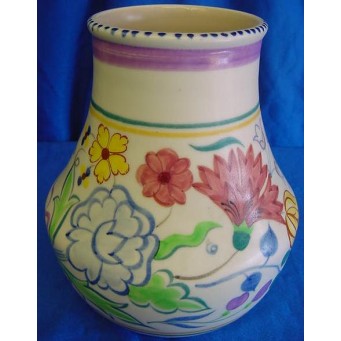 POOLE POTTERY TRADITIONAL BN PATTERN SHAPE 443 VASE
